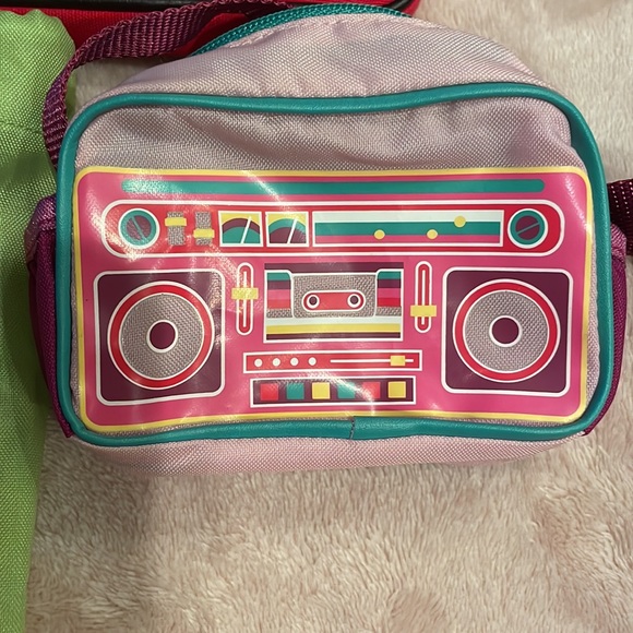 American Girl Molly’s Retired Messenger Bag Green Bag Pink - Picture 2 of 5